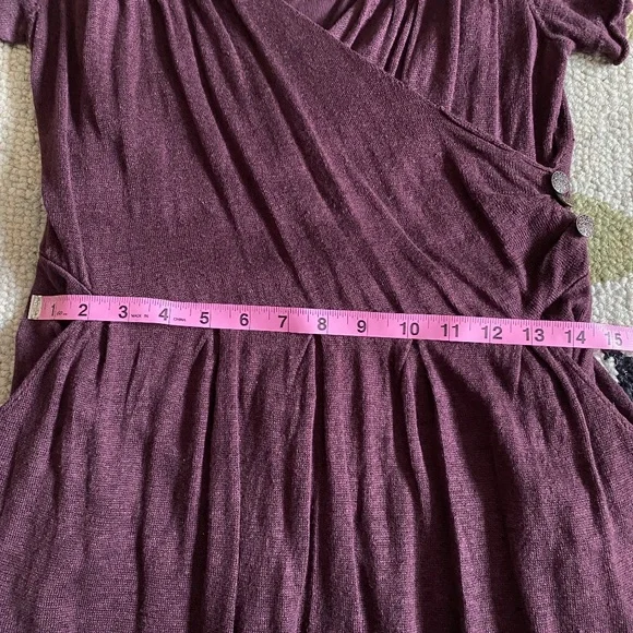 Moth I Anthro I Y2K I Sideswept Sweater Dress I Purple Motif - Picture 7 of 16